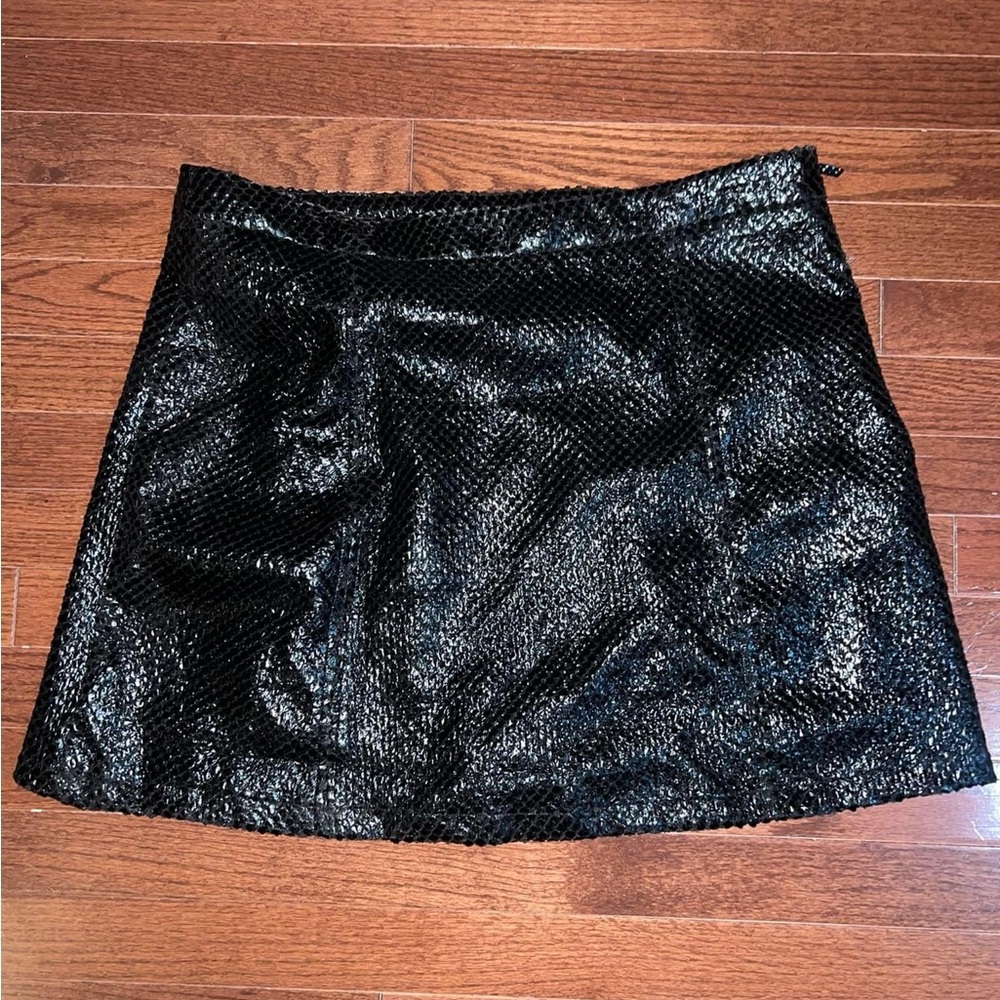 Black Metallic Bubble Skirt | Queen of Sparkles